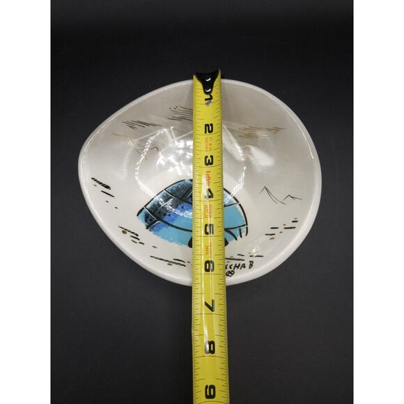 Vintage MCM SASCHA B BRASTOFF Ceramic Dish Bowl Ashtray Alaska Igloo Scene C3 - Picture 4 of 5